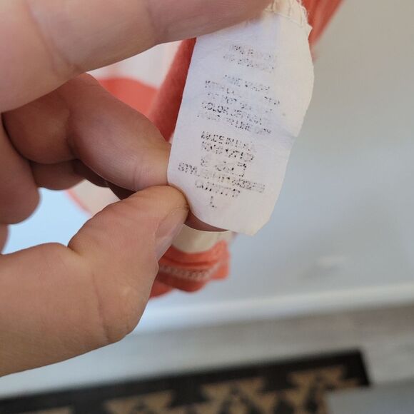 Hello Miss Orange Stripe Cardigan Preppy Twee Eclectic Boho Gypsy Hippie Large - Picture 10 of 10